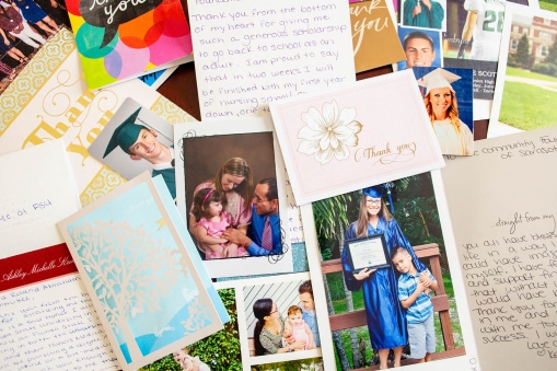 2018 scholarship thank you notes